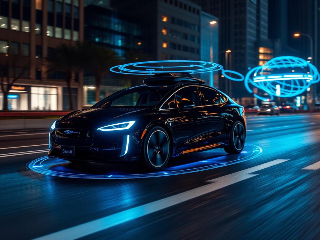 Veicolo autonomo con sensori lidar